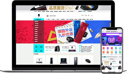 電腦數碼行業電商係統開發-雷神