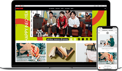服裝鞋帽行業電商係統開發-飛腳體育